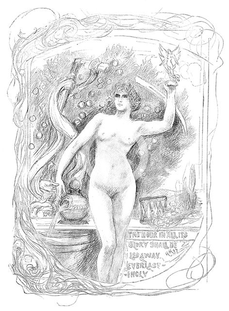 First sketch for the enamel 'The Hour in All Its Glory Shall Be Led Away Everlastingly', 1899. Artist: Unknown