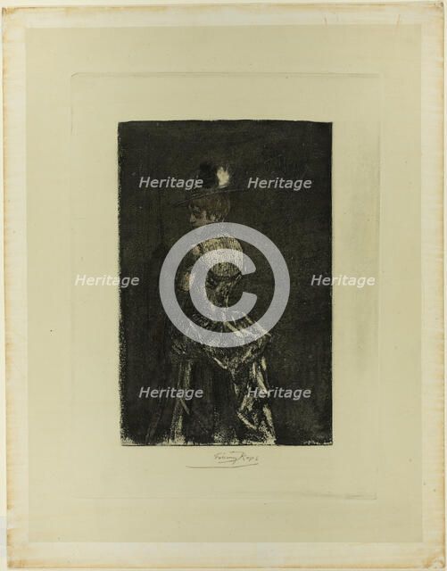 First Step, 1883. Creator: Félicien Rops.