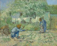 First Steps, after Millet, 1890. Creator: Vincent van Gogh