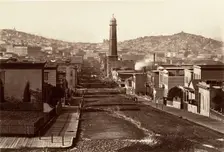 First Street, San Francisco, 1864, printed ca. 1876. Creator: Carleton Emmons Watkins