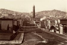 First Street, San Francisco, 1864, printed ca. 1876. Creator: Carleton Emmons Watkins