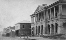 First Post Office and Savings Bank, Queen Street, Brisbane, Queensland, 1872. Creator: Unknown