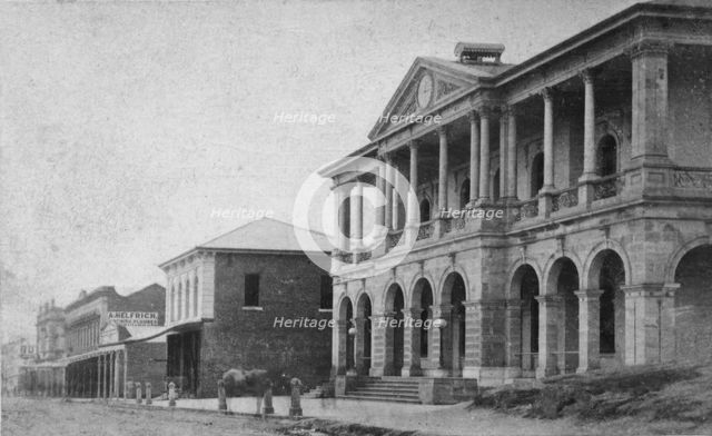 First Post Office and Savings Bank, Queen Street, Brisbane, Queensland, 1872. Creator: Unknown.