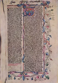 First Page of St Matthew's Gospel 15th century, (1947)