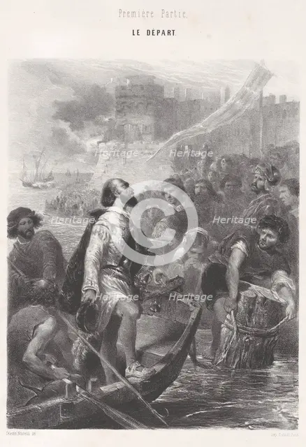 First Part, the Departure, ca. 1830-60. Creator: Célestin Nanteuil.
