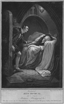 First part of King Henry VI. Act 2 Scene 5. Mortimer; Plantagenet, & c 1800. Artist: Andrew Gray