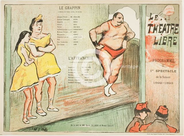 First Performance: Le Grappin, l'Affranchie, for Le Théatre Libre, 1892–93. Creator: Henri-Gabriel Ibels.