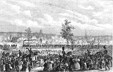 First railway to circulate on the European continent, inauguration of the line from Brussels to M…