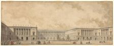 First reconstruction project of the Palace of Versailles presented to King Louis XVI, c. 1785. Creator: Pâris, Pierre Adrien (1745-1819)