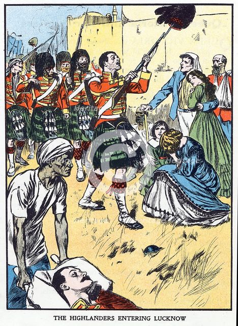 First relief of Lucknow, Indian Mutiny, 25th September 1857. Artist: Unknown