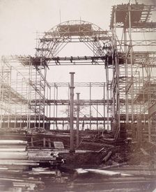 First rib of the Nave, October 1852 Crystal Palace, London. Creator: Philip Henry Delamotte