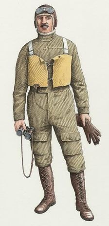 First World War flying boat pilot. Artist: Nick Hardcastle