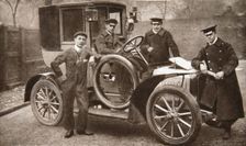 First taxi-cab in Liverpool, Merseyside, 1906. Creator: JP Wood
