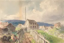 First Telegraph House at Heart's Content, Newfoundland, 1866, 1866. Creator: Robert Charles Dudley