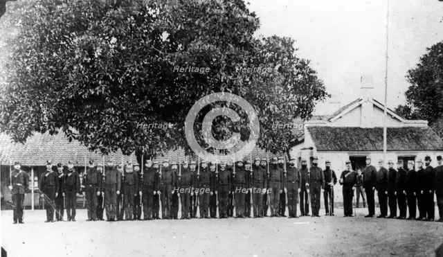 First troops assembled in Brisbane. Creator: Unknown.