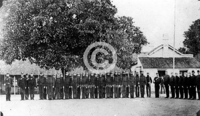 First troops assembled in Brisbane. Creator: Unknown.