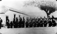 First troops in Brisbane. Creator: Unknown