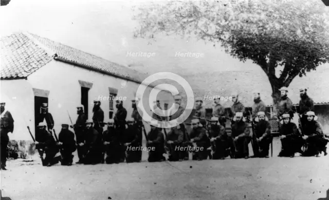 First troops in Brisbane. Creator: Unknown.