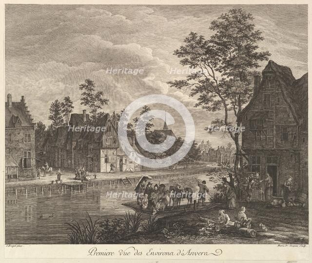 First View of the Environs of Antwerp (Premiere Vue des Environs d'Anvers). Creator: Maria Fr Ozanne.