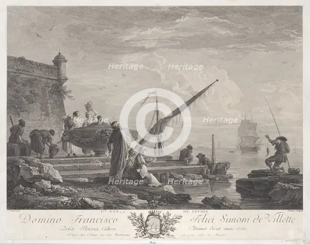First View of the Levant, ca. 1760. Creator: Jacques Aliamet.