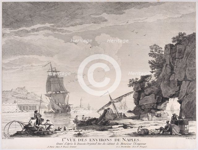 First View of the Surroundings of Naples, ca. 1776. Creator: Pierre François Basan.
