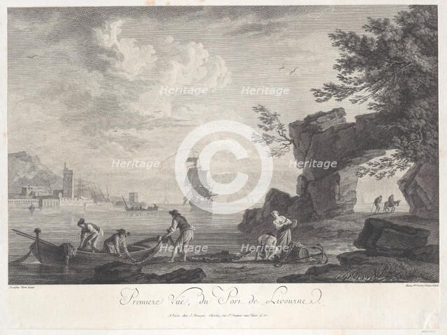 First View of the Port of Livourne, ca. 1755-85. Creator: Maria Fr Ozanne.