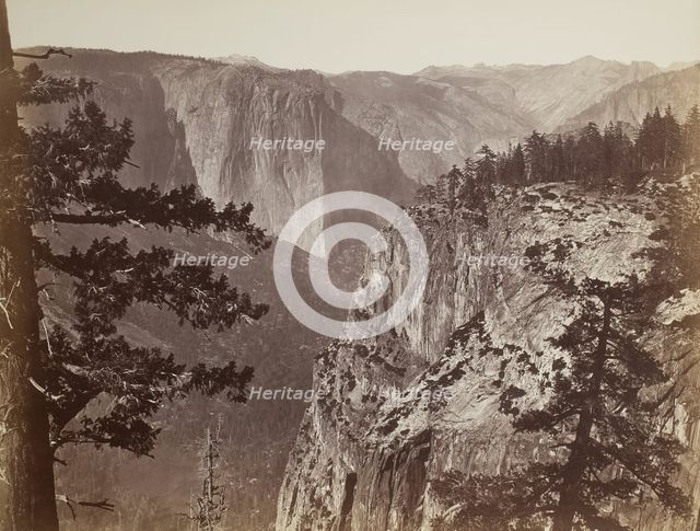 First View of the Yosemite Valley from the Mariposa Trail, 1865/66. Creator: Carleton Emmons Watkins.