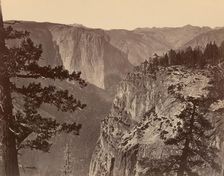 First View of Yosemite Valley from the Mariposa Trail, 1865/66. Creator: Carleton Emmons Watkins