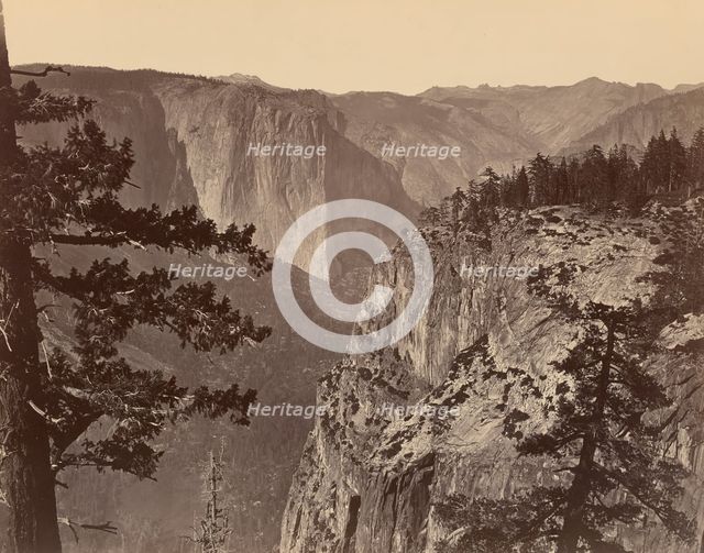 First View of Yosemite Valley from the Mariposa Trail, 1865/66. Creator: Carleton Emmons Watkins.