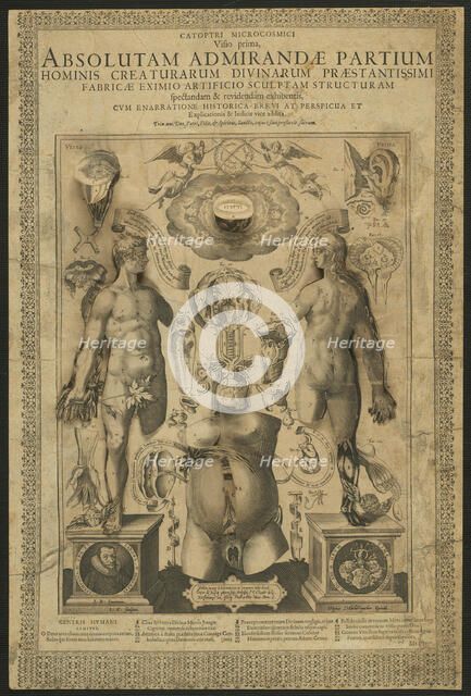 First Vision, from Mirrors of the Microcosm, 1613. Creator: Lucas Kilian.