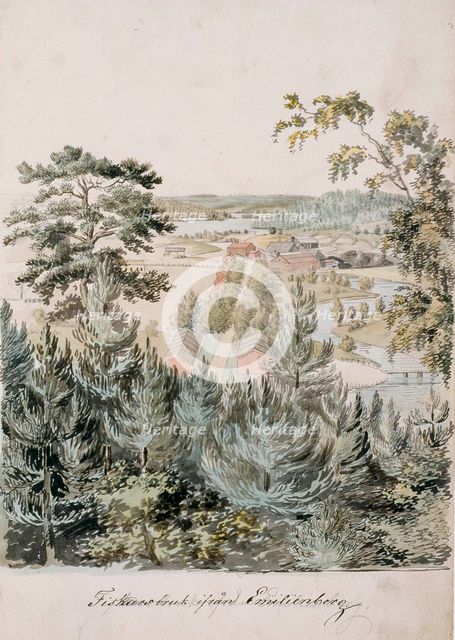Fiskars ironworks, 1830-1839. Creator: Pehr Adolf Kruskopf.