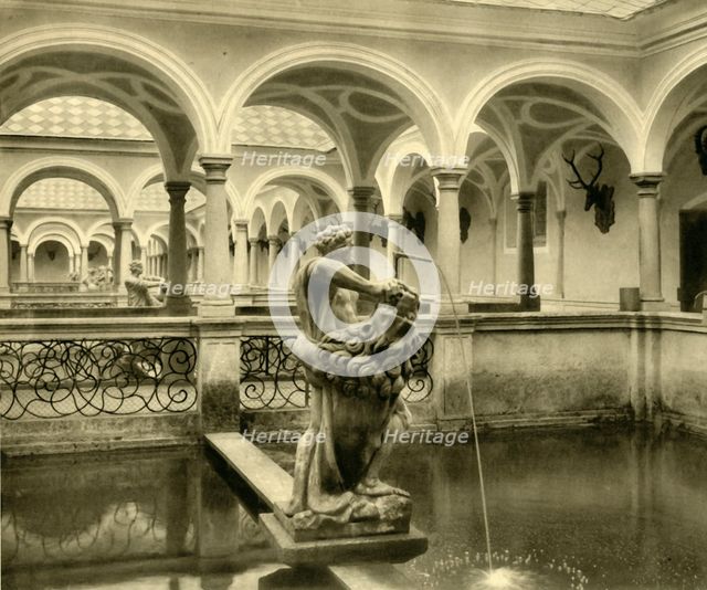 Fish tank sculptures, Kremsmünster Abbey, Upper Austria, c1935.  Creator: Unknown.
