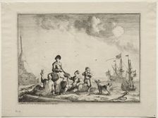 Fish Vender, 1701. Creator: Ludolf Backhuysen (Dutch, 1631-1708); Ludolf Backhuysen (Dutch, 1631-1708)