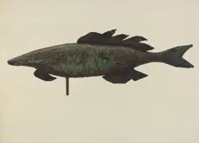 Fish Weather Vane, c. 1937. Creator: Elizabeth Fairchild