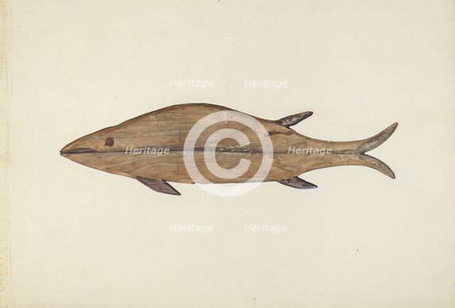 Fish Weather Vane, c. 1938. Creator: Frances Matsubara.