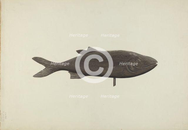 Fish Weather Vane, c. 1939. Creator: Michael Riccitelli.