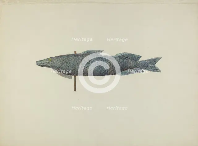 Fish Weather Vane, c. 1940. Creator: Sadie Berman.