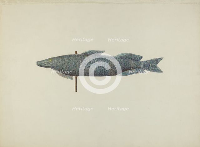 Fish Weather Vane, c. 1940. Creator: Sadie Berman.