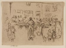 Fish Women, Ostend, 1887. Creator: James Abbott McNeill Whistler