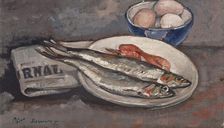 Fish and Eggs, 1923. Creator: Philip Ayer Sawyer