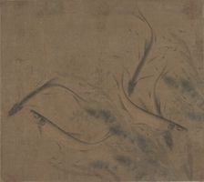Fish at play, 12th-late 13th century. Creator: Attributed to Zhao Kexiong (Chinese, active early 12th century)