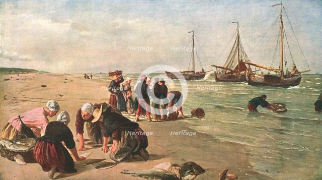 'Fish from the Dogger Bank, Scheveningen, Holland', 1870, (c1902). Creator: Unknown.