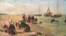 Fish from the Dogger Bank, Scheveningen, Holland 1870, (c1902). Creator: Unknown