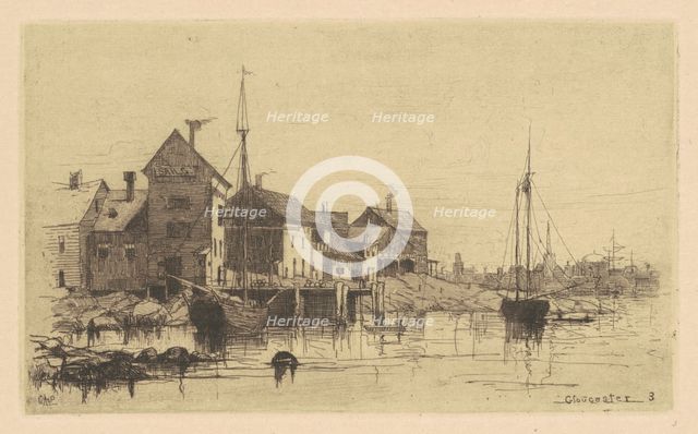 Fish-Houses, 1881. Creator: Charles A Platt.