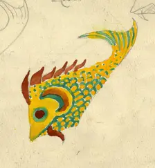 Fish illustration, c1950. Creator: Shirley Markham