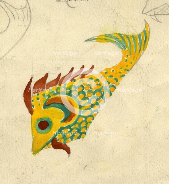 Fish illustration, c1950. Creator: Shirley Markham.