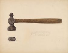 Fish Marker, 1937. Creator: Lloyd Charles Lemcke