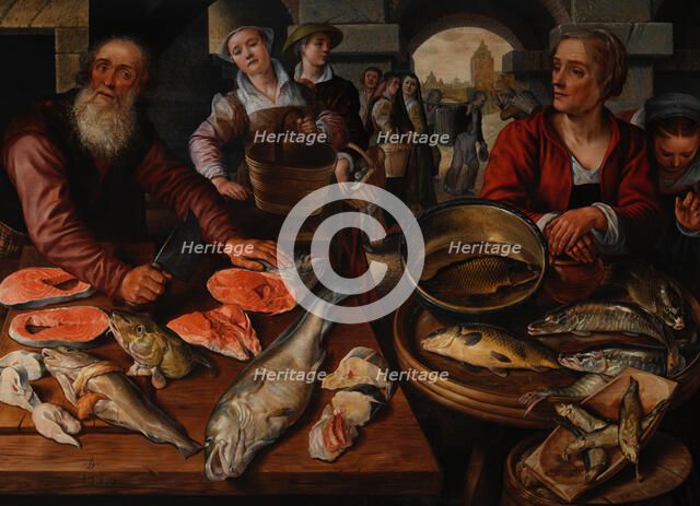 Fish Market, 1568. Creator: Joachim Beuckelaer.