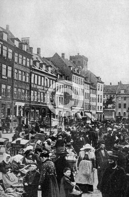 Fish market, Copenhagen, c1922. Artist: Unknown