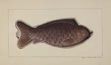 Fish Mold, c. 1938. Creator: Amos C. Brinton
